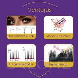 Extensiones De Pestañas Nagaraku Bloom Autofloración
