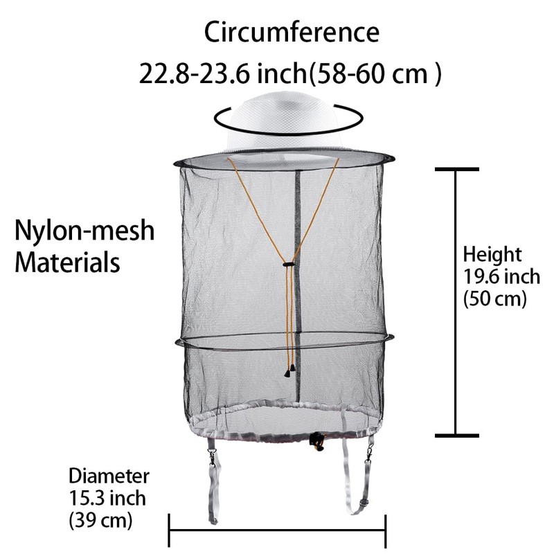 Beekeeper Beekeeping Veil Hat Net Vest Mosquito Net Hats Face