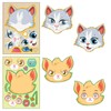 Cute Cat Face Swap Sticker Cute Cat Make-A-Face Sticker Puzzle