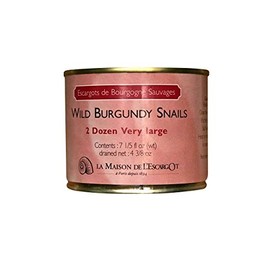 Premium Escargot Wild Burgundy Snails – Rated Number One – Best For Escargot Recipes, Various Sizes … (2 Dozen Very Large)
