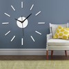 DIY Wall Clock Acrylic Silent Frameless Wall Clock for Living