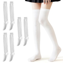 [LATTCURE] Knee High Socks, 8.7 - 9.6 inches (22 - 24.5 cm), Women's Compression Socks, Beautiful Leg Socks, Over-the-Knee Socks, Elastic, Breathable, Thermal, Cold Protection, Four Seasons, Commuting