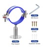uxcell Stainless Steel Pipe Supports Wall Mount Ceiling Mount Pipe
