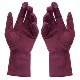 Van Der Rich ® - Winter Gloves Thick Tactile Lined Gloves - Women, bordeaux