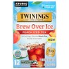 Twinings Brew Over Ice Unsweetened Peach Flavoured Black Iced Tea