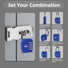 SISAV Combination Lock 4 Digit Outdoor Combination Padlock for School