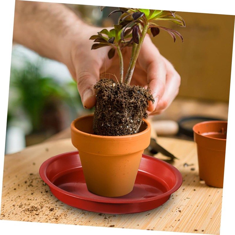 Kisangel 10pcs Round Plant Saucer Drip Trays for Potted Plants