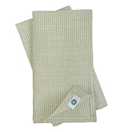 Set of 4 x Luxury Linen & Cotton Fabric Napkins Vitus, 100% linen, stripes, 42 x 42cm