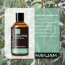 MAYJAM MAYJAM Eukalyptus ?therisches ?l 30ML, Eukalyptus?l fr Diffusor, Luftbefeuchter, DIY, HomeWardrobes
