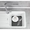 WENKO 2005571100 Sink mat Kristall Black - extra strong, square,