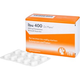 IBU Dr.Mann 400 Film-Coated Tablets Pack of 50