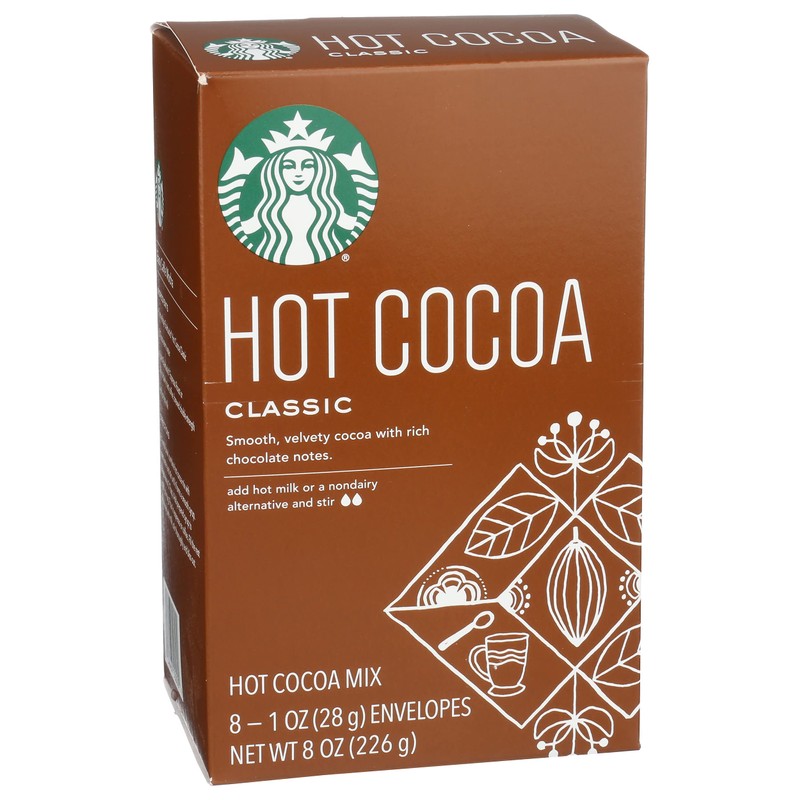 Starbucks Classic Hot Cocoa (Classic, 8 Count (Pack of 3),