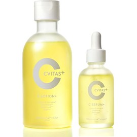 CVITAS Plus Vitamin C, Azelaic Acid, Retinol, Lotion & Serum, 10.1 fl oz (300 ml), C SERUM + 1.7 fl oz (50 ml), Approx. 2 Months, Moisturizing, Hali, Moisturizing, Pore Care, Citrus Scent