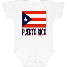 inktastic Puerto Rico Flag & Name Baby Bodysuit 6 Months 0020 White Fbf7