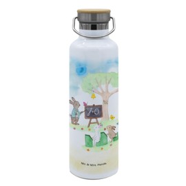 Mr. & Mrs. Panda Drinking Bottle Easter Bunny School - Easter Gifts, Easter Decoration, Gift, Easter Decoration, 0, Bottle for Sports, Sports Bottle, Easter, Gift