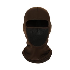 Trifong Full Face Mask, Face Cover, Balaclava, Bike Mask, For Summer, Breathable, Anti-Bleach, Sweat Absorbent, Thin, Balaclava, Quick Drying, Bicycle, Mountain Climbing, UV Reduction, Coffee
