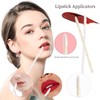 100 Pcs Disposable Lip Wands Applicator, Premium Lipstick Brush Stick,Eye