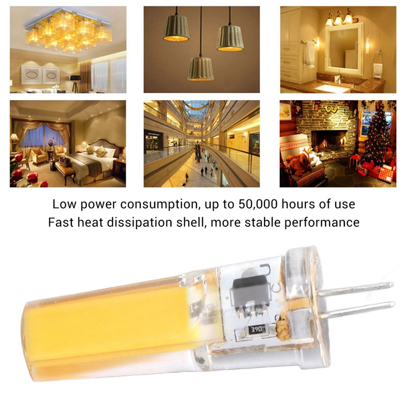 6 Pieces G4 LED Bulbs 9W Dimmable COB Lamp 500LM