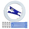PTFE Tube Kit, 2.5mm ID×4mm OD, 5M/16.4ft, Compatible with Bambu