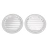 2PCS Round Louvered Air Vent Stainless Steel Marine Grade Rainproof
