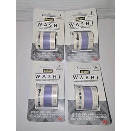 Scotch Expressions Washi Tape, Journaling and Calendar Design 4 Pack