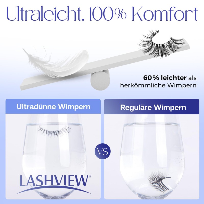 LASHVIEW Upgraded Next Gen False Eyelashes, 10 Pairs, Super Soft,