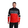 Spyder Men's Premier Zip T-Neck, Volcano, Large