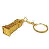 London Souvenir/ Gift Die Cast Metal Keyring - 3D Gilt