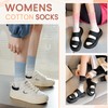 WEVIAS Crew Socks Womens White Thin Cotton Long Socks Lightweight