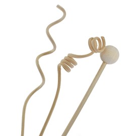 Yimisya 6Pcs Reed Diffuser Sticks, Natural Rattan Wood Sticks Essential Oil Aroma Diffuser Sticks Refill Replacement for Aroma Fragrance