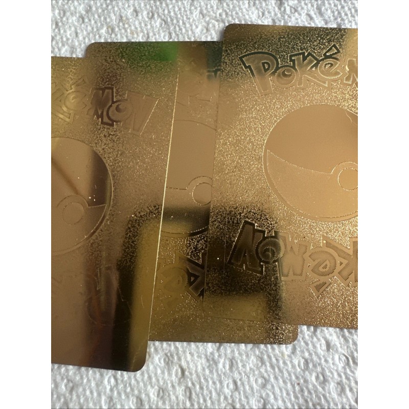 Pokémon 3 Gold Foil Fan Artset NM