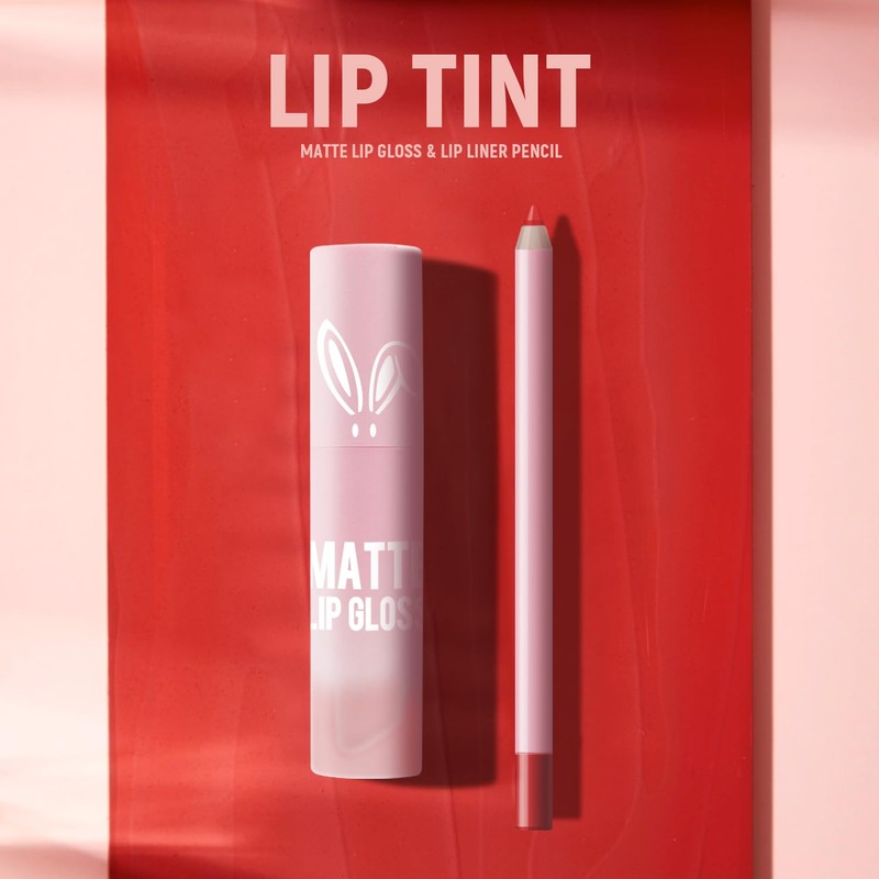 VIOLA HOUSE Lipstick Lip Liner Set, Matte Lipstick Liquid, Lip