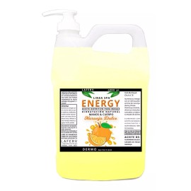 Laferv Aceite Masaje Relajante Naranja Natural 4 Litros Tamaño Spa