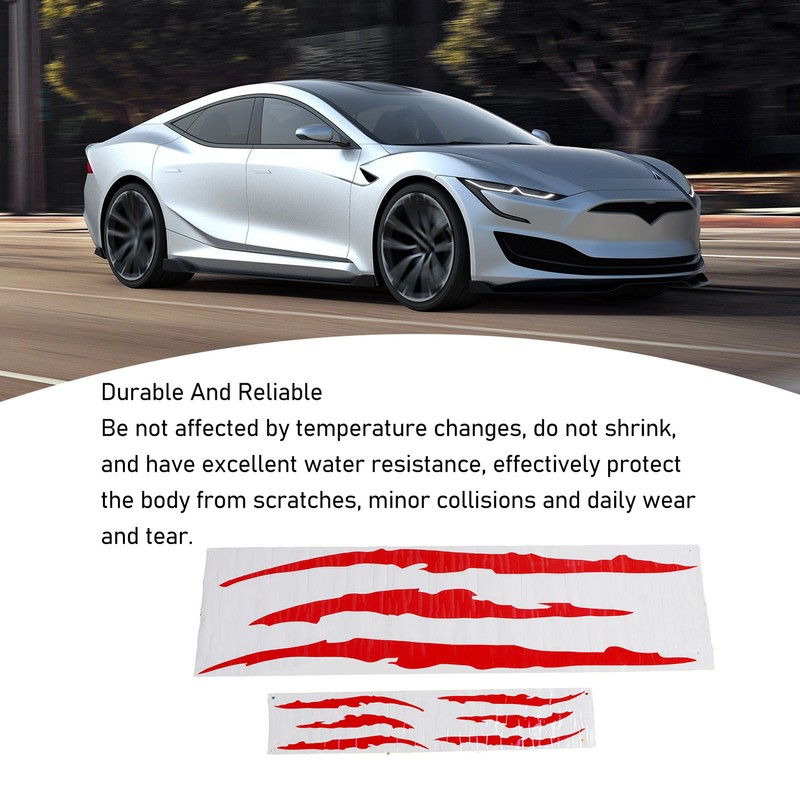 2Pcs Car Hood Cover Sticker Claw Mark Style Universal Engine