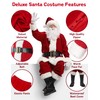 ADOMI Santa Claus Costume for Men Adults Santa Suit 11pcs