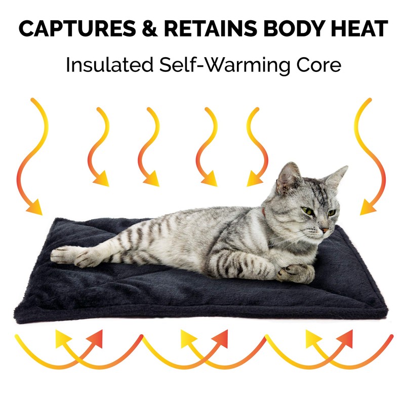 Furhaven ThermaNAP Self-Warming Cat Bed for Indoor Cats & Small