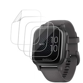 5pcs Hydrogel Film Screen Protector for Garmin Venu SQ 2 / Venu SQ 2 Music Edition 1.4" Smart Watch Flexible HD Transparent TPU Protective Film Ultra-thin Self-Healing Anti scratch Explosion-proof