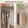 20 Clips Space-Saving Multi-Pants Hangers, Closet Organizers and Storage, Metal
