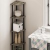 Furinno Furinno Turn-N-Tube 5 Tier Corner Display Rack Multipurpose Shelving
