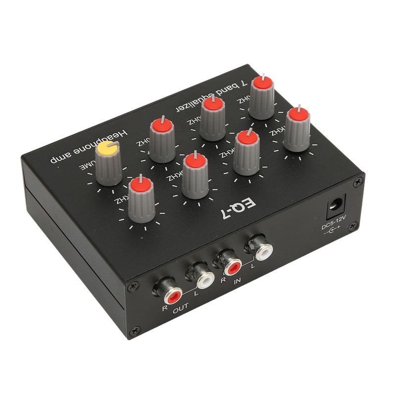 7 Band Sound Equalizer, Dual Channel Digital Equalizer, Output Input