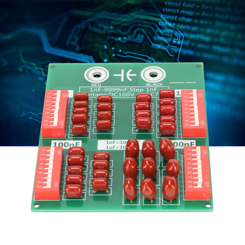 Programmable Capacitor Board 1nF to 9999nF 4 Decimal Number Step
