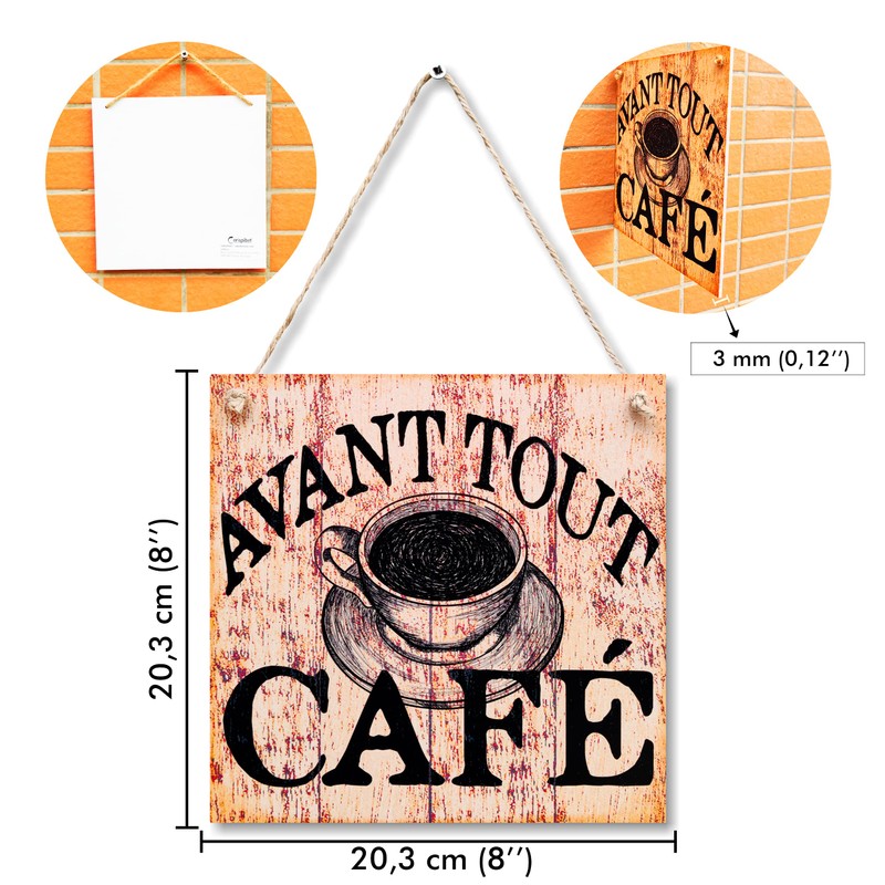 CARISPIBET Especially Café Signs Decorative Signs for Home 20 x