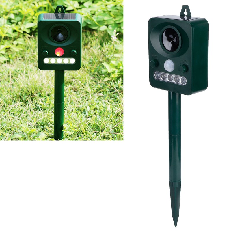 Solar Bird Repellent Outdoor USB Ultrasonic Mouse Insect Repeller with