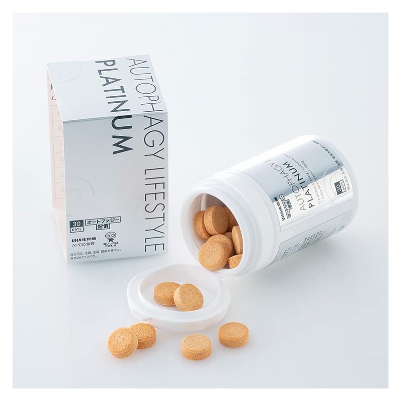 UHA味覚糖 オートファジー習慣 PLATINUM（プラチナム） 30日分（60粒）ウロリチンA トランスレスベラトロール コエンザイムQ10配合 APGO監修 オートファジー エラグ酸 ザクロ