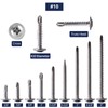 #10 x 3 Sheet Metal Screws 250PCS 410 Stainless Steel