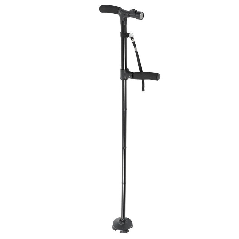 Folding Walking Cane with LED Light Anti Slip Bottom 360