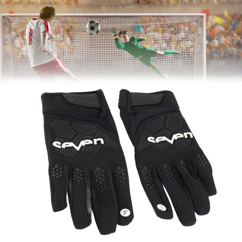1 Pair Goalkeeper Gloves Anti Slip Hard Wearing Hand Protection
