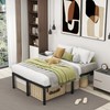 HusDream Full Size Bed Frame 18" Full Bed Frame LED