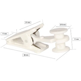 KOTARBAU® Curtain Clips for Ceiling Rails for Curtains Set of 100 Curtain Rolls