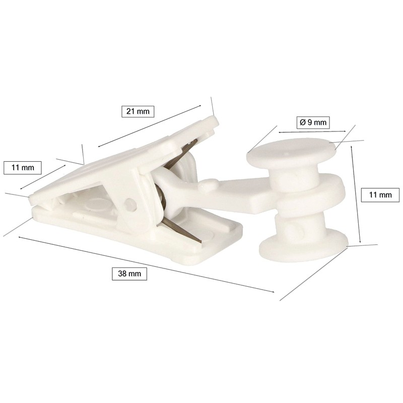KOTARBAU® Curtain Clips for Ceiling Rails for Curtains Set of